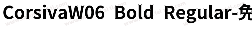CorsivaW06 Bold Regular字体转换